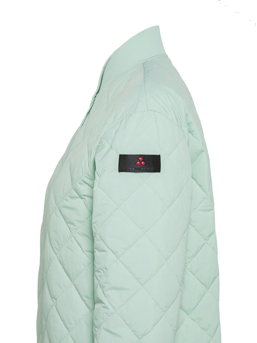 Rautensteppjacke mit Druckknopfleiste