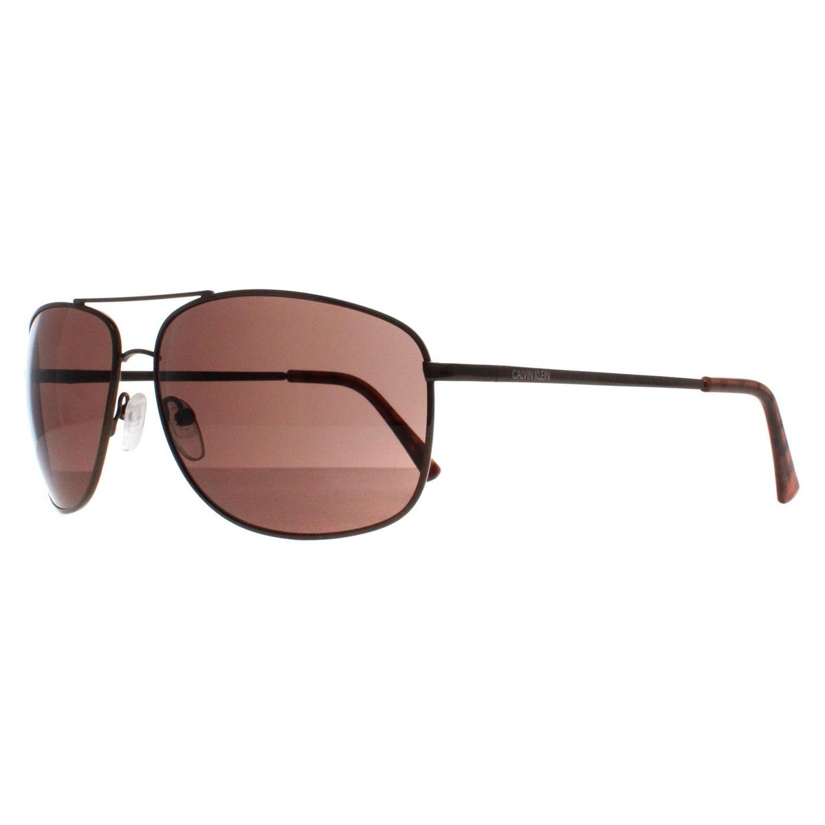 Braune Pilotenbrille mit oberer Stange