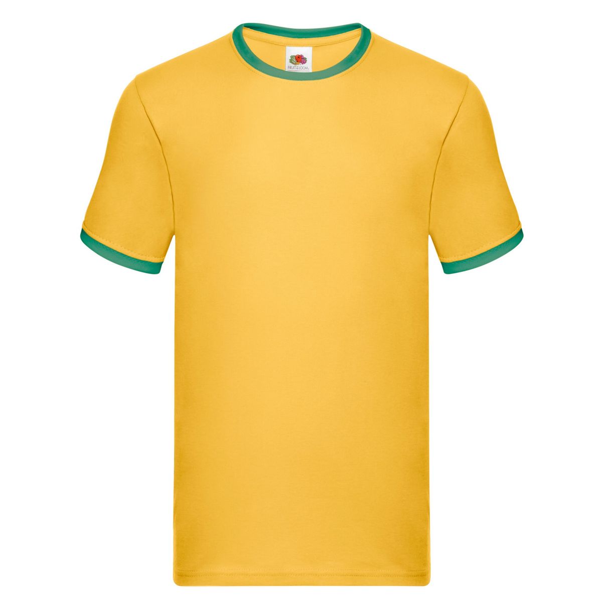 Zweifarbiges Ringel-T-Shirt mit Rundhalsausschnitt