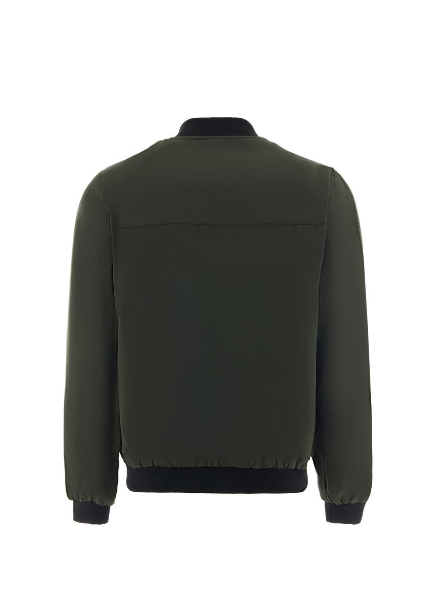 Minimalistische Bomberjacke mit Stehkragen