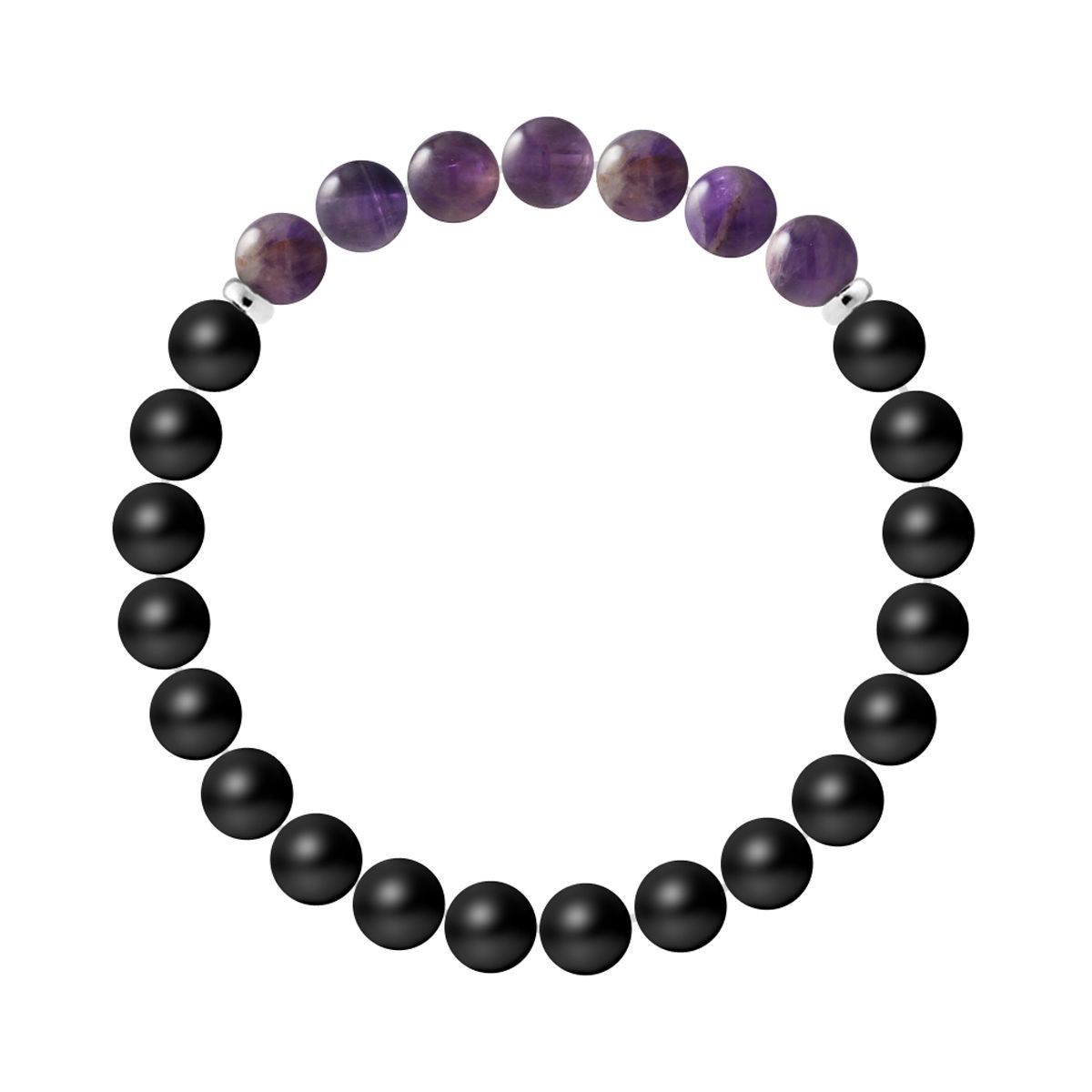 Minimalistisches Achat- und Amethyst-Armband