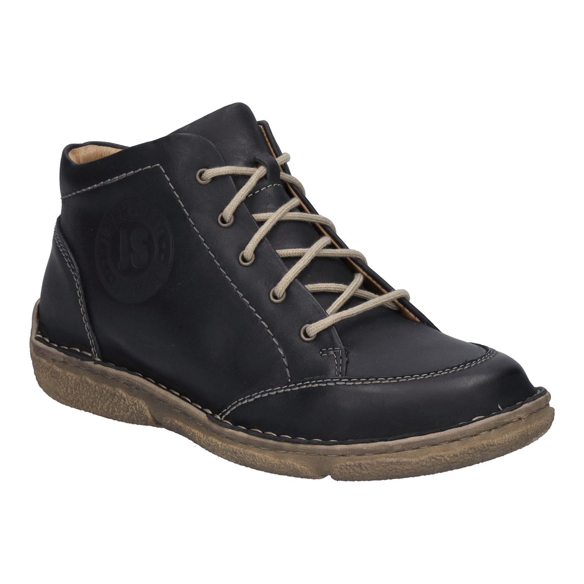 Stiefelette aus Leder mit Schnürung