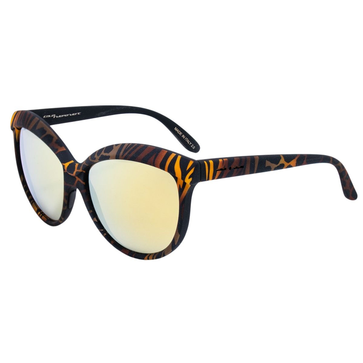 Cat-Eye Sonnenbrille mit Animal-Print