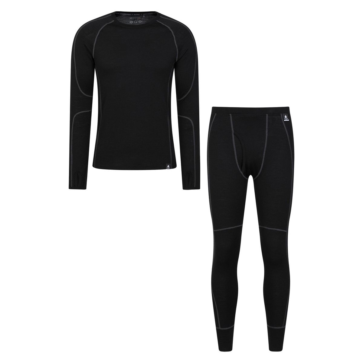 Mountain Warehouse - Ensemble thermique ASGARD - Homme (Noir)
