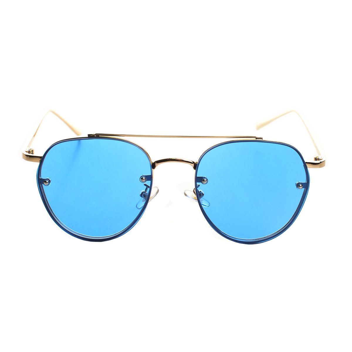 Runde Sonnenbrille mit Metallrahmen