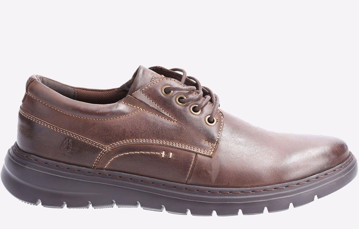 Hush Puppies Triton Leder Schuh Herren Braun