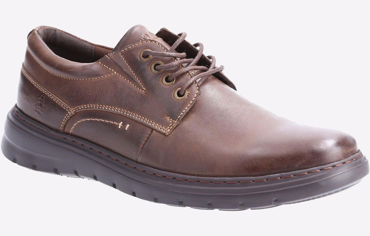 Lässige Leder-Schnürschuhe im Derby-Stil