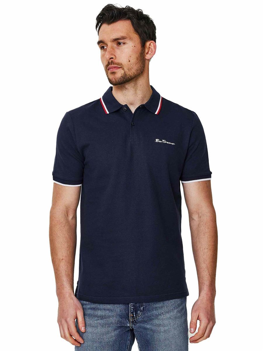 Klassisches Poloshirt mit Kontrastdetails