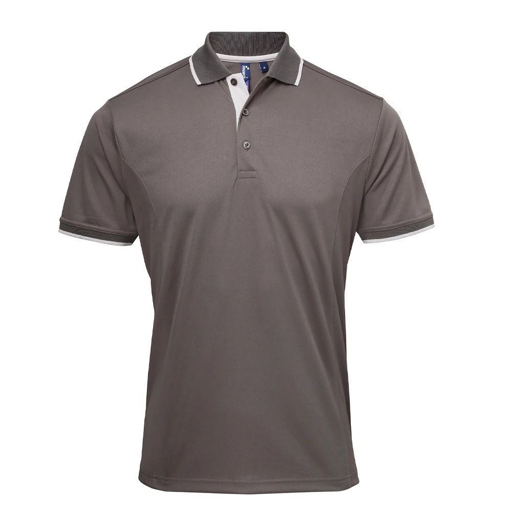 Piqué Poloshirt mit Kontrastbesatz