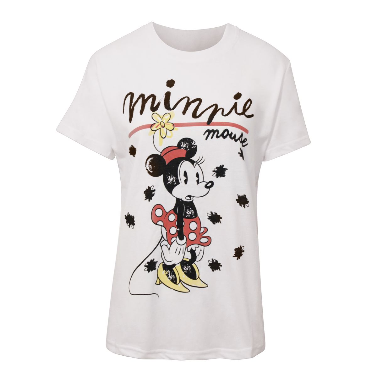 Minnie Mouse Scribble Grafik T-Shirt