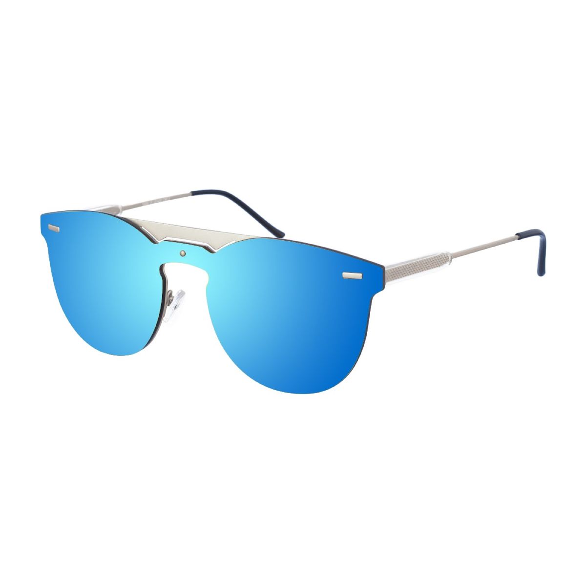 Randlose blaue verspiegelte Sonnenbrille