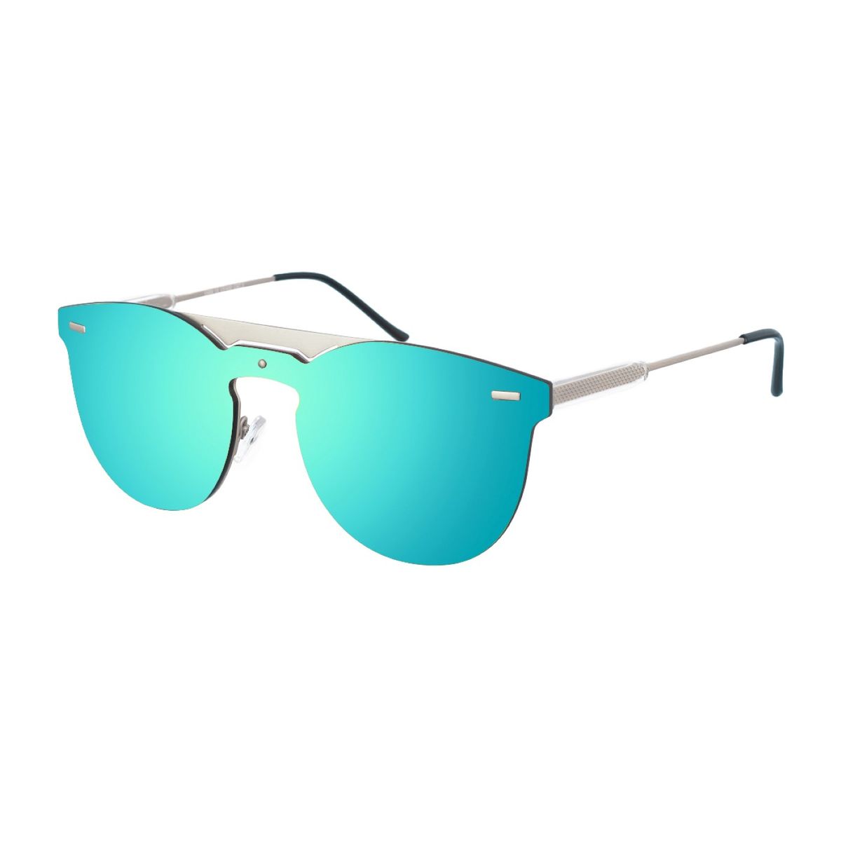 Randlose blaue verspiegelte Sonnenbrille