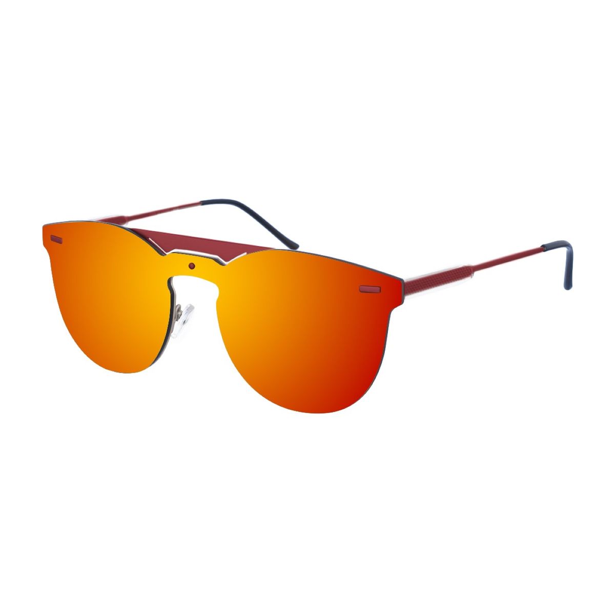 Randlose blaue verspiegelte Sonnenbrille