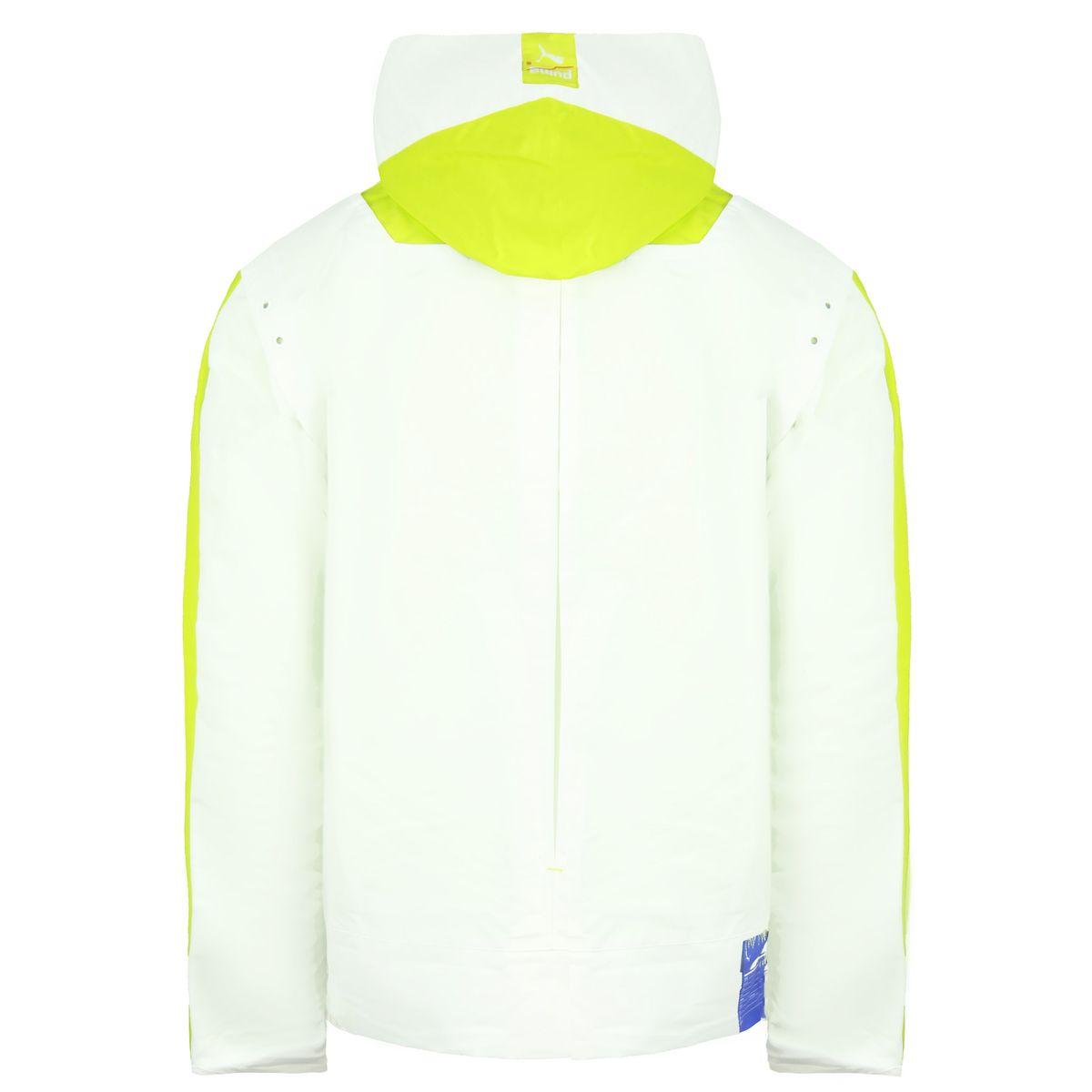 Kapuzen-Windbreaker mit geometrischen Einsätzen