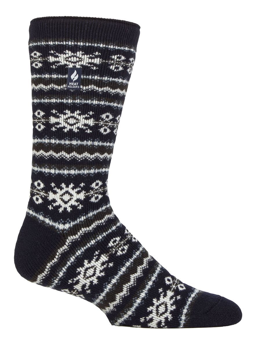 Herren Nordic Socken | Wärmehalter | Atmungsaktive Lite Extra Warme Winter Thermo Socken - Navy