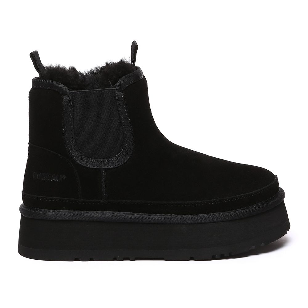 Damen Plateau Chelsea Stiefelette