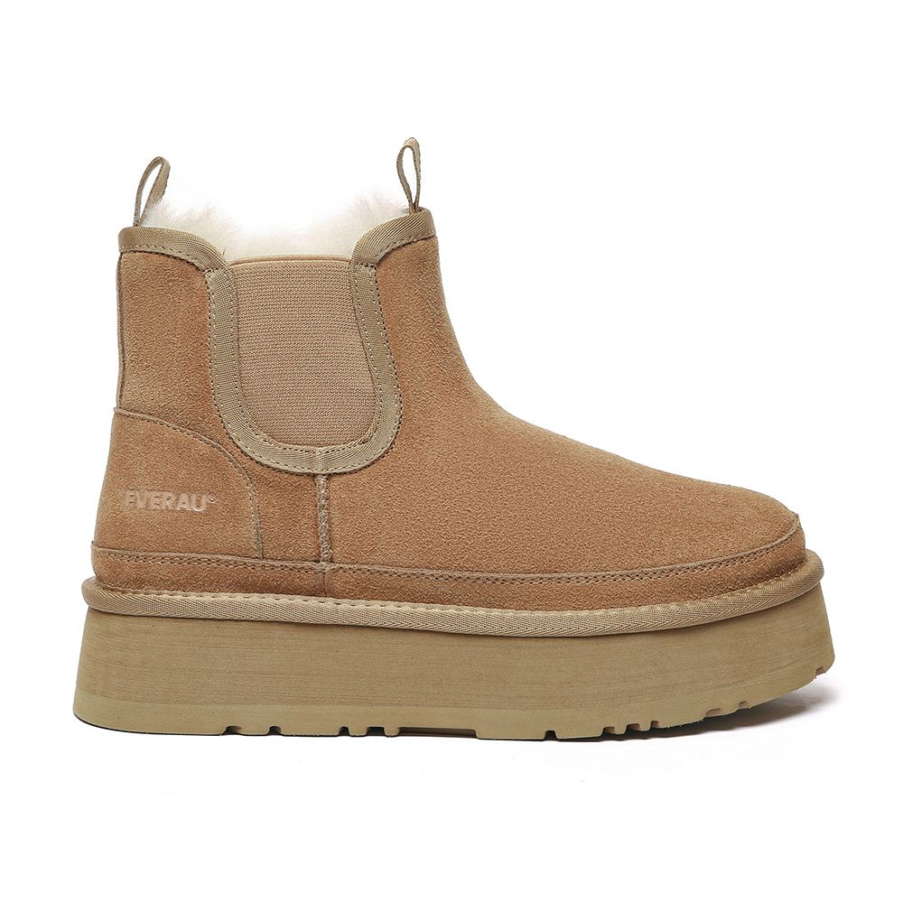 Damen Plateau Chelsea Stiefelette