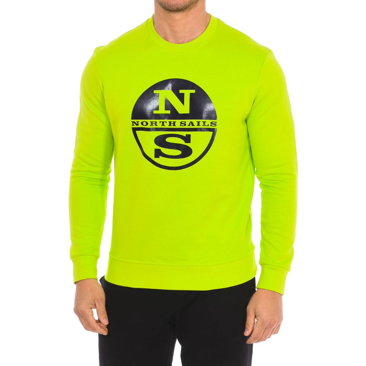 Langärmeliges Sweatshirt mit Rundhalsausschnitt