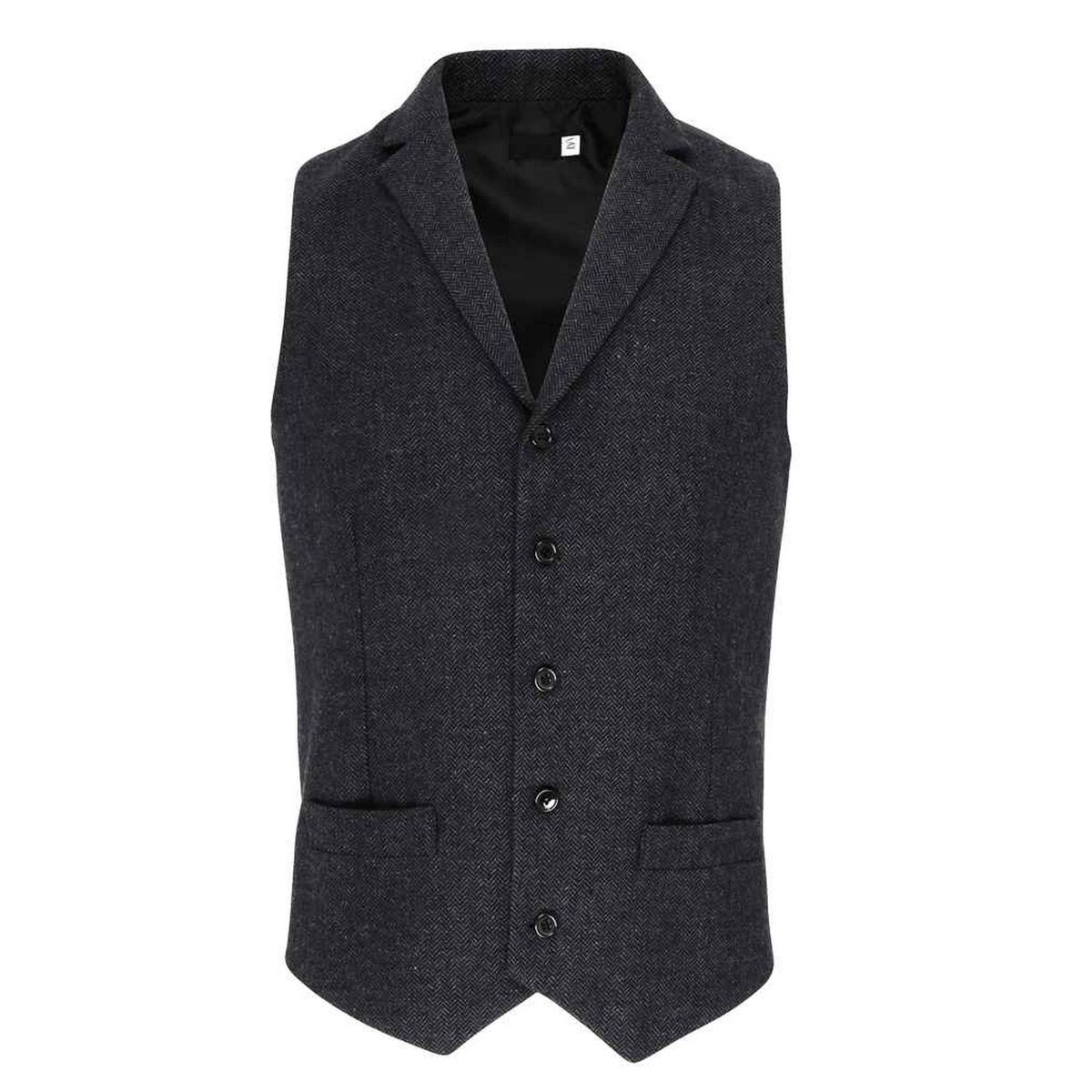 Herren Tweed Anzug Weste mit Fischgrätmuster
