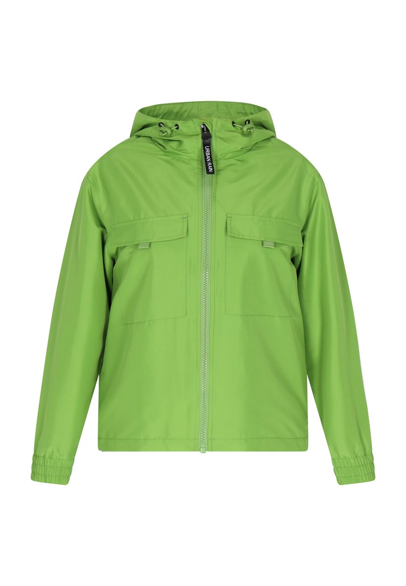 Hellgrüne, leichte Anorakjacke mit Kapuze