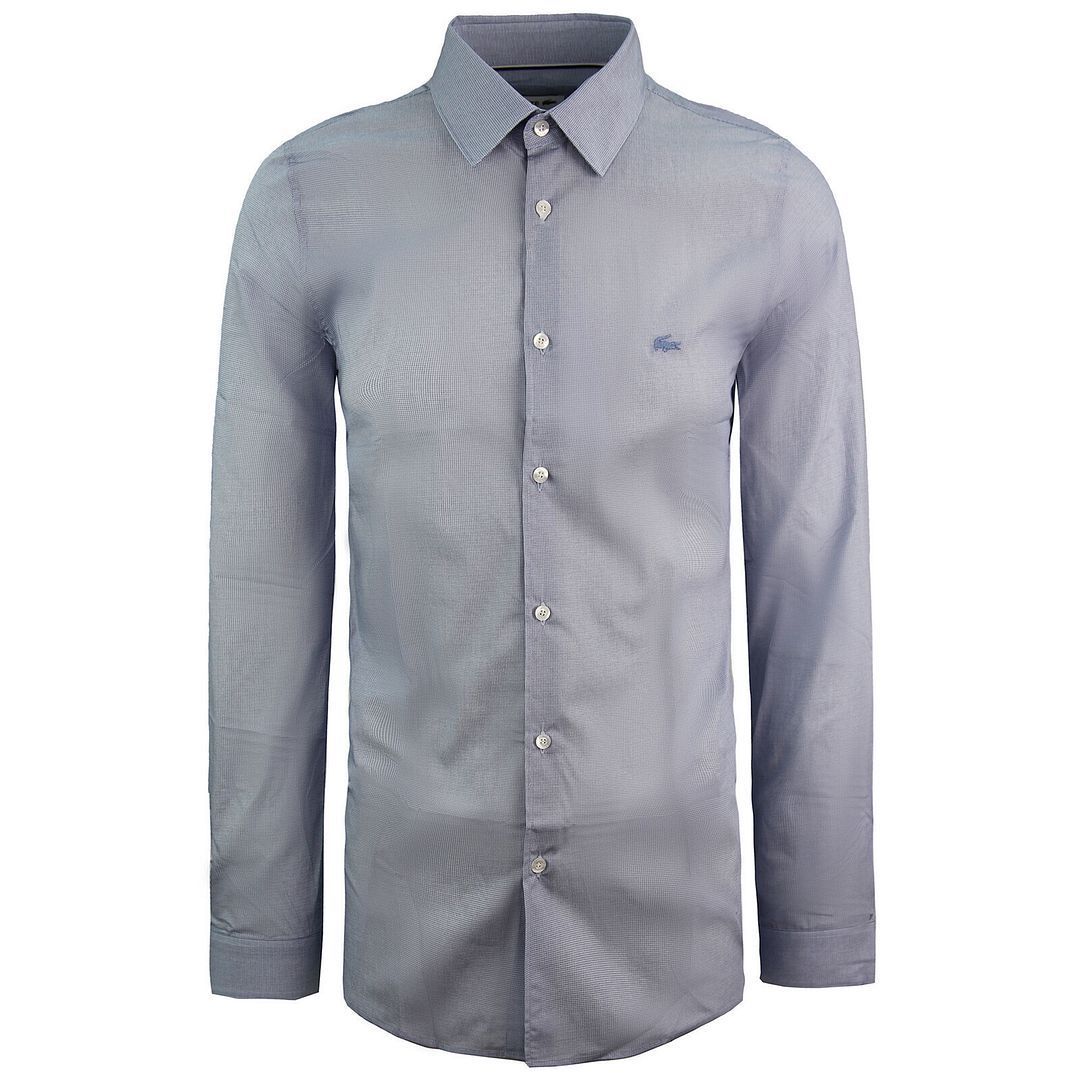 Herren Slim Fit Langarm Hemd