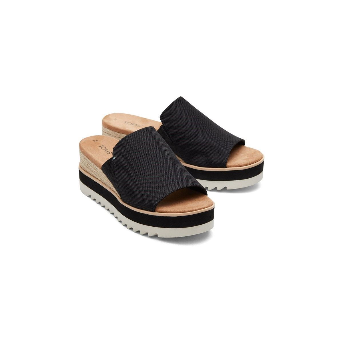 TOMS Diana Mule Polyester Damen Schwarz Wedges