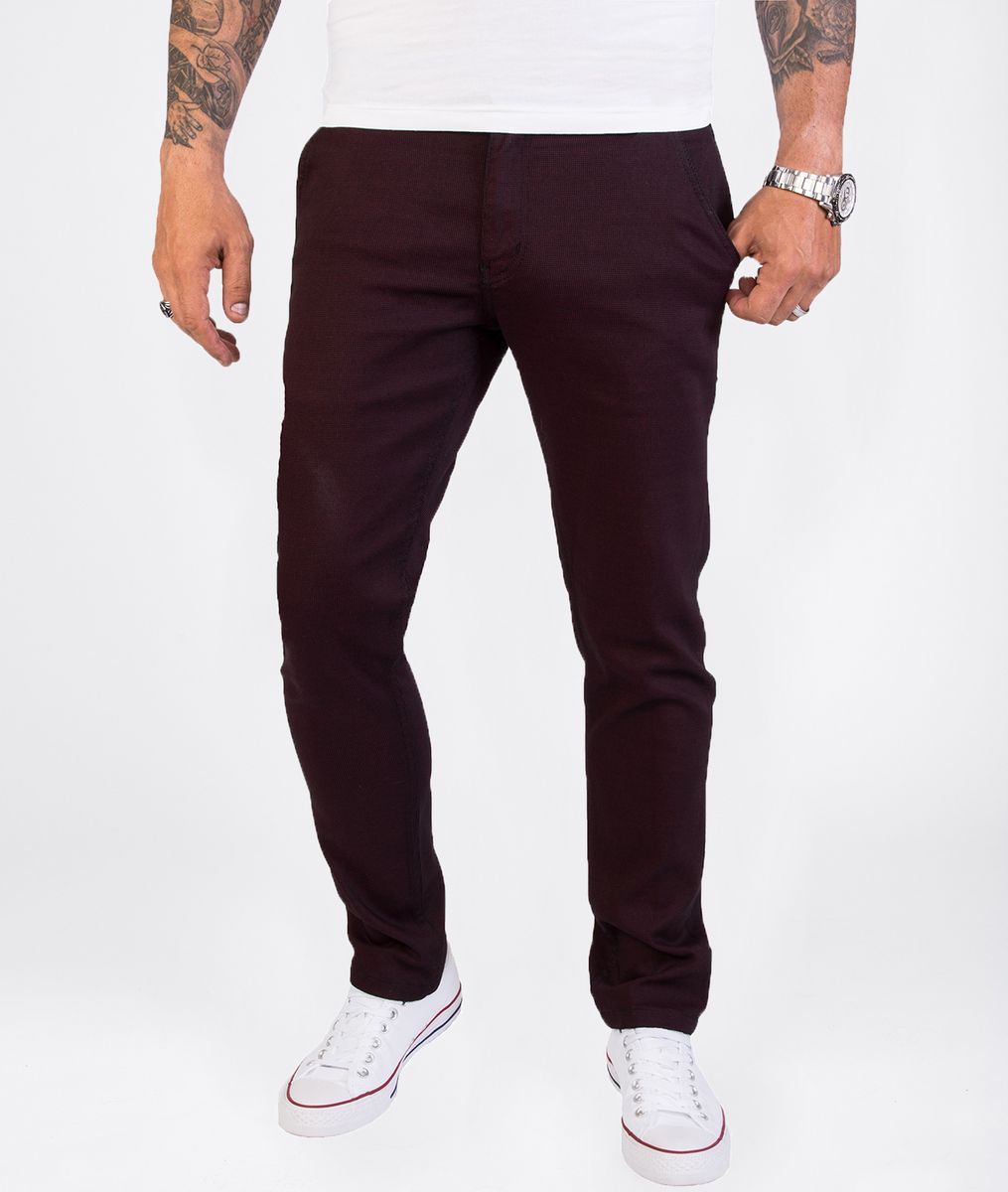 Herren Slim Fit Chino Hose