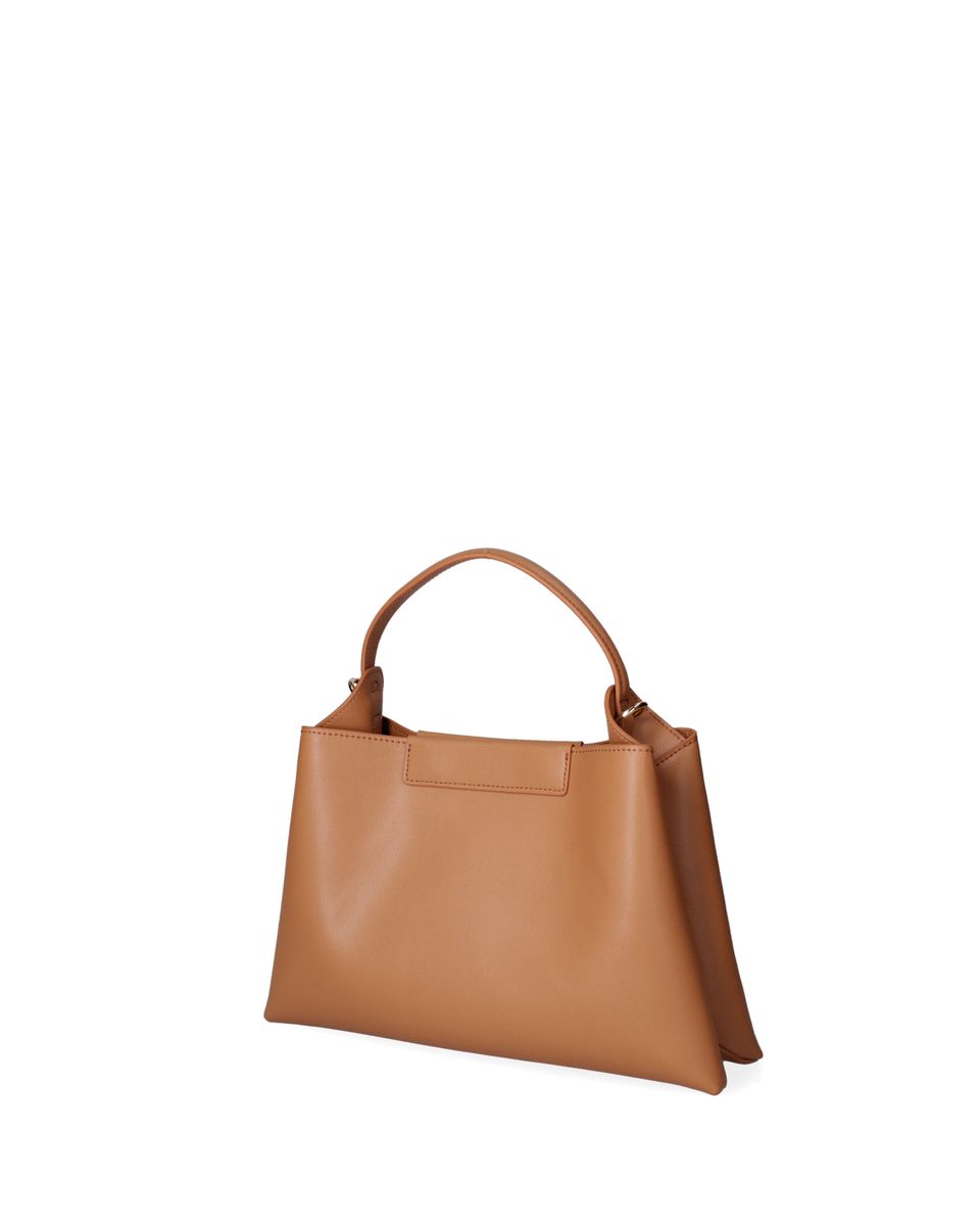 Elegante Lederhandtasche in Trapezform