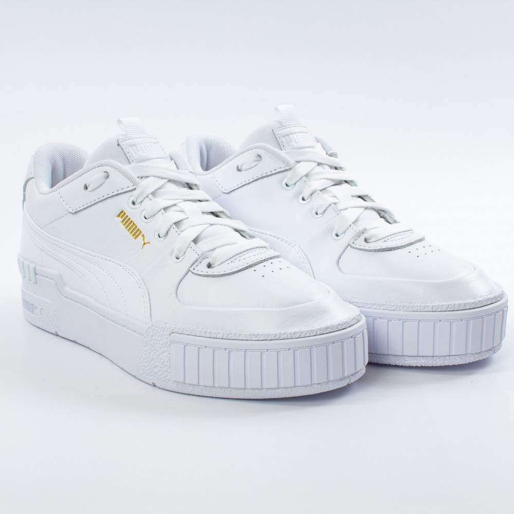 Damen Plateau Leder Turnschuhe Low-Top