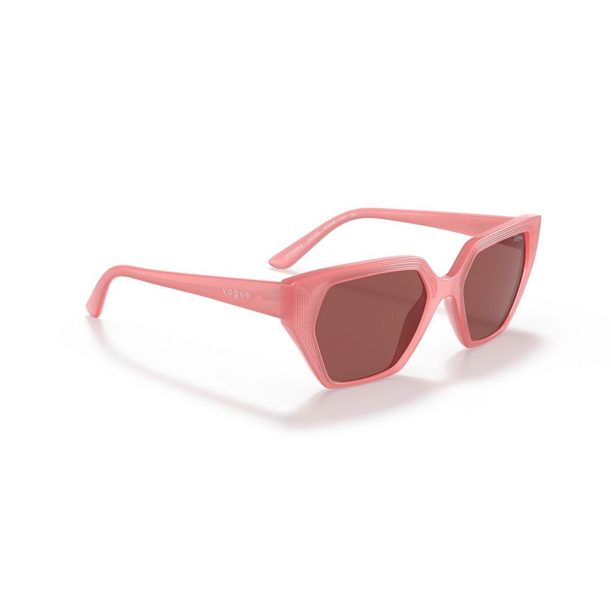 Cat-Eye Sonnenbrille mit strukturierter Fassung