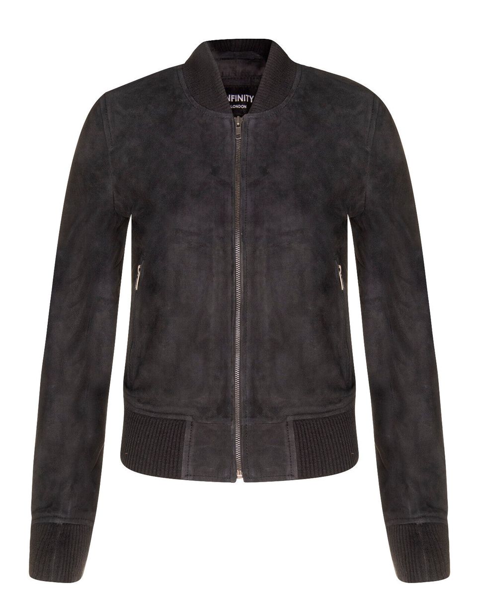 Klassische MA-1 Bomberjacke aus Wildleder