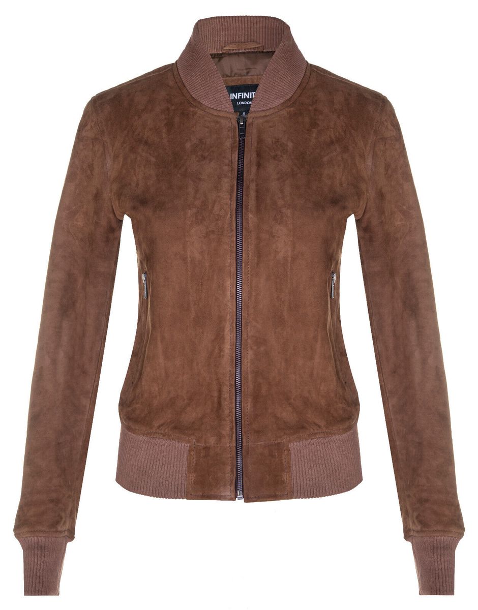 Klassische MA-1 Bomberjacke aus Wildleder