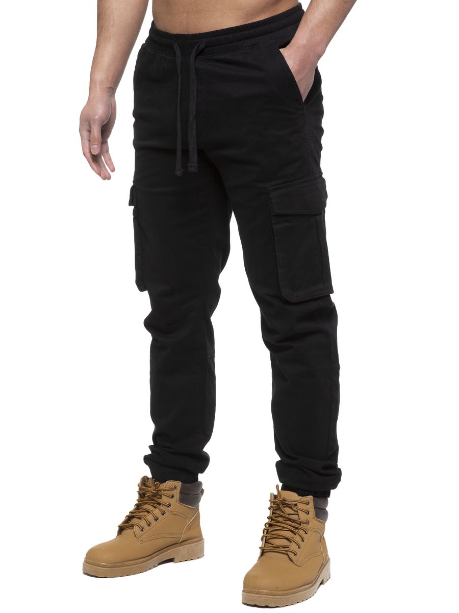 Herren Cargo-Jogginghose mit Bündchen