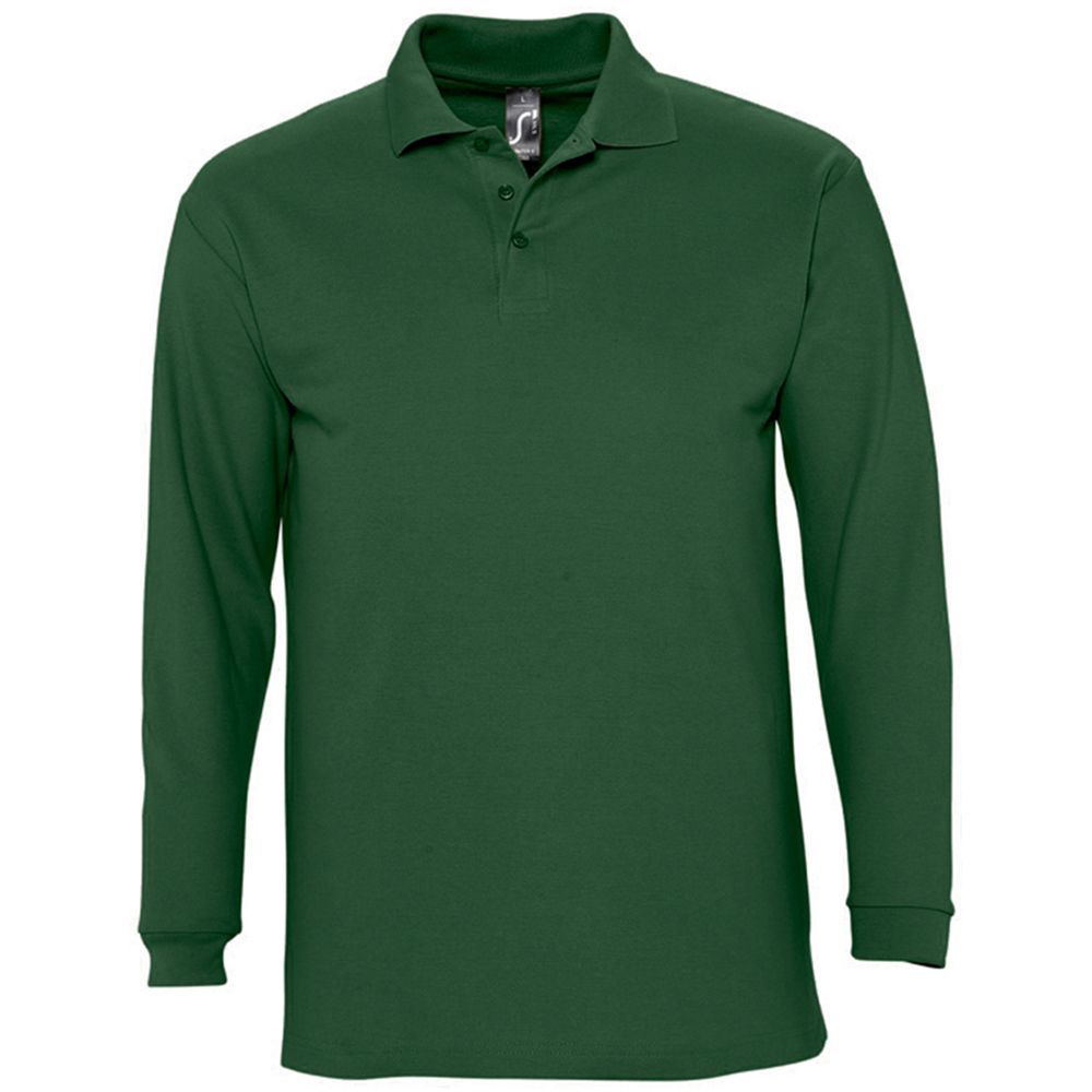 Herren Langarm Poloshirt
