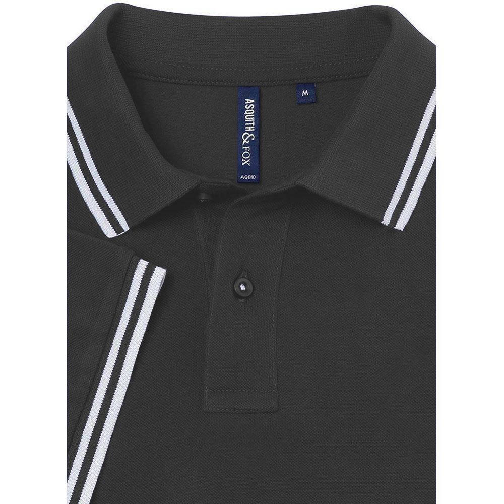 Klassisches Piqué-Poloshirt mit Kontraststreifen