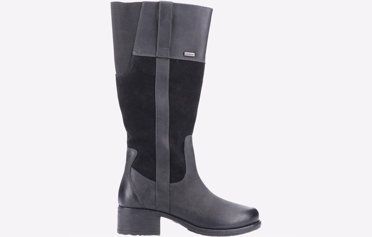 Hush Puppies Samara Damenstiefel Aus Schwarzem Wildleder