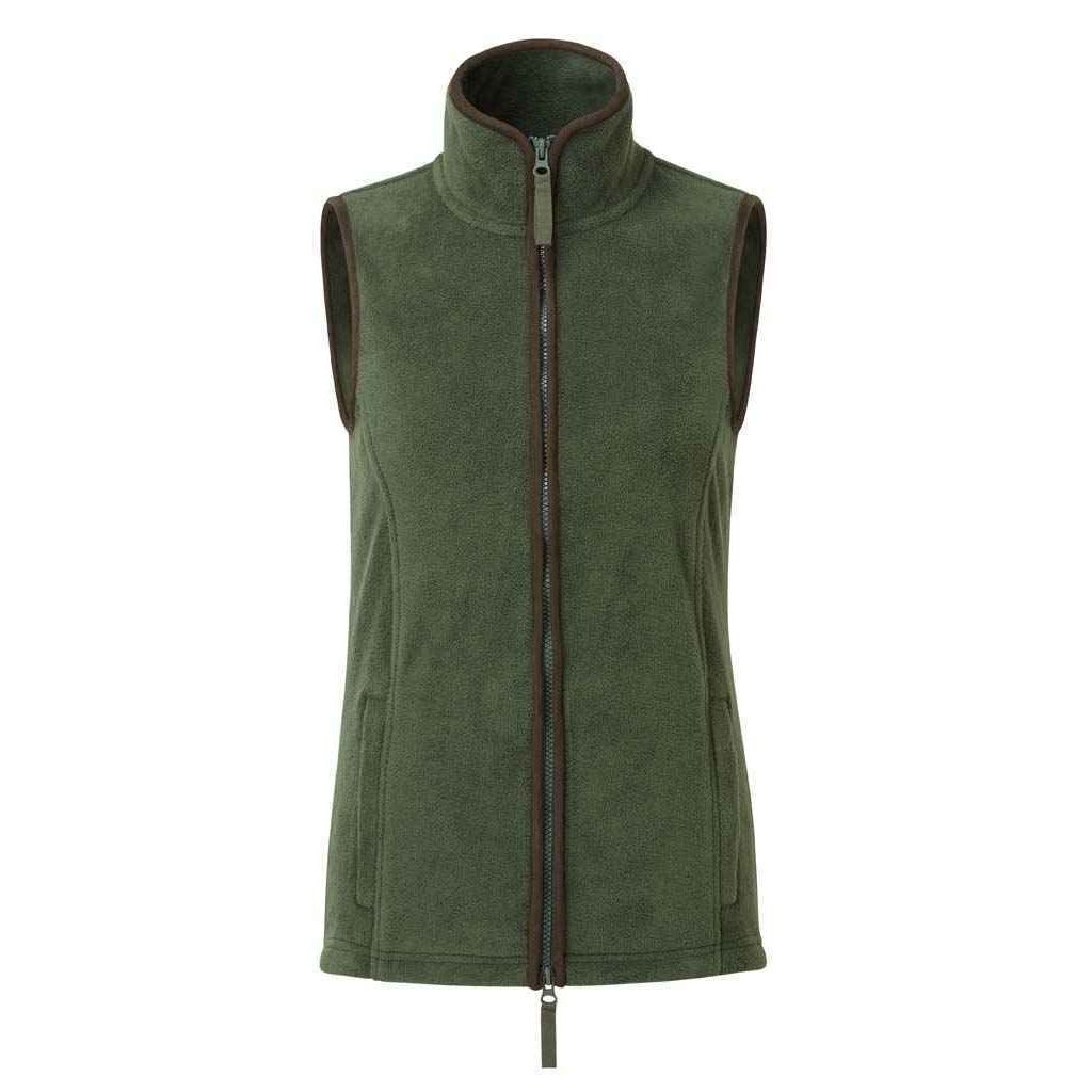 Damen Fleece Weste mit Reißverschluss