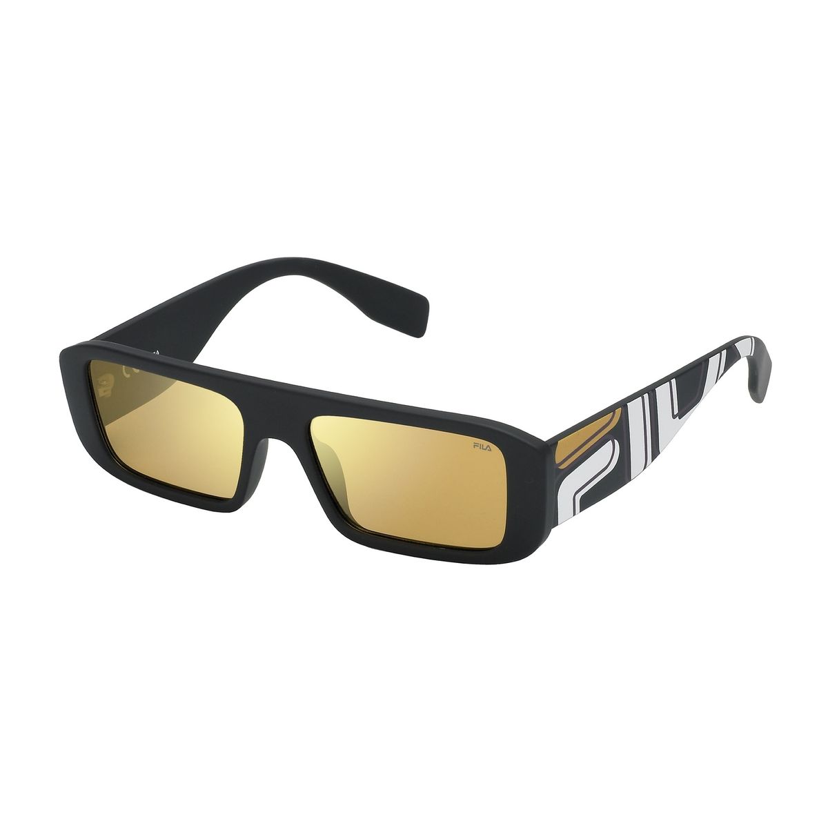 Retro Rechteckige Sonnenbrille mit Logo-Detail