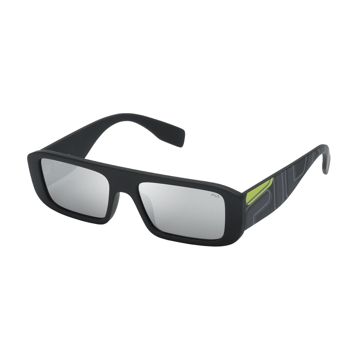 Retro Rechteckige Sonnenbrille mit Logo-Detail