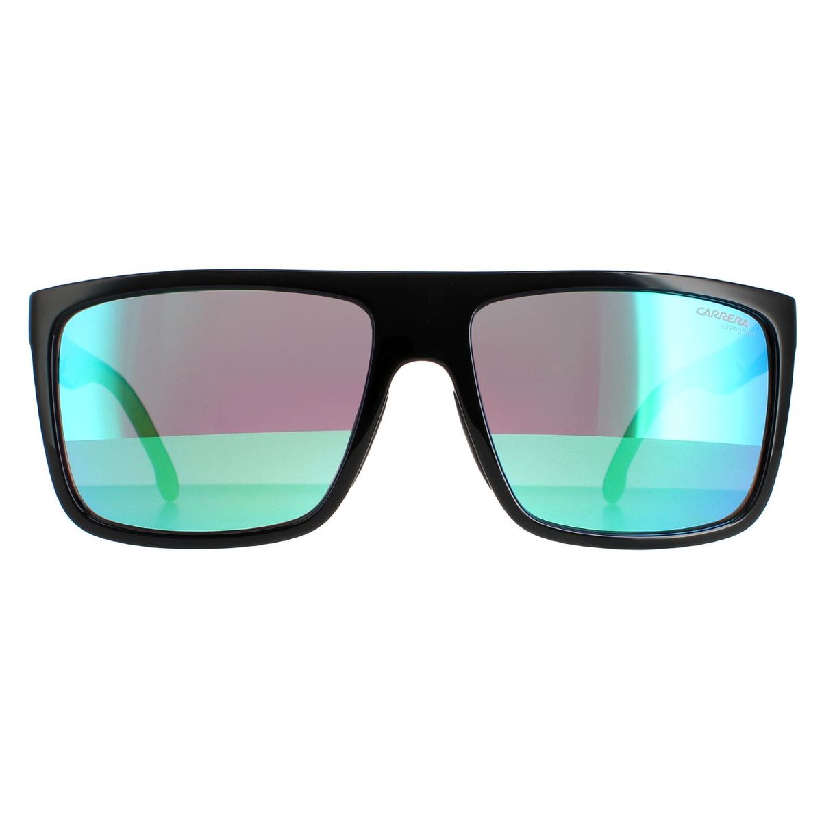 Sonnenbrille mit quadratischem Rahmen und Spiegelglas