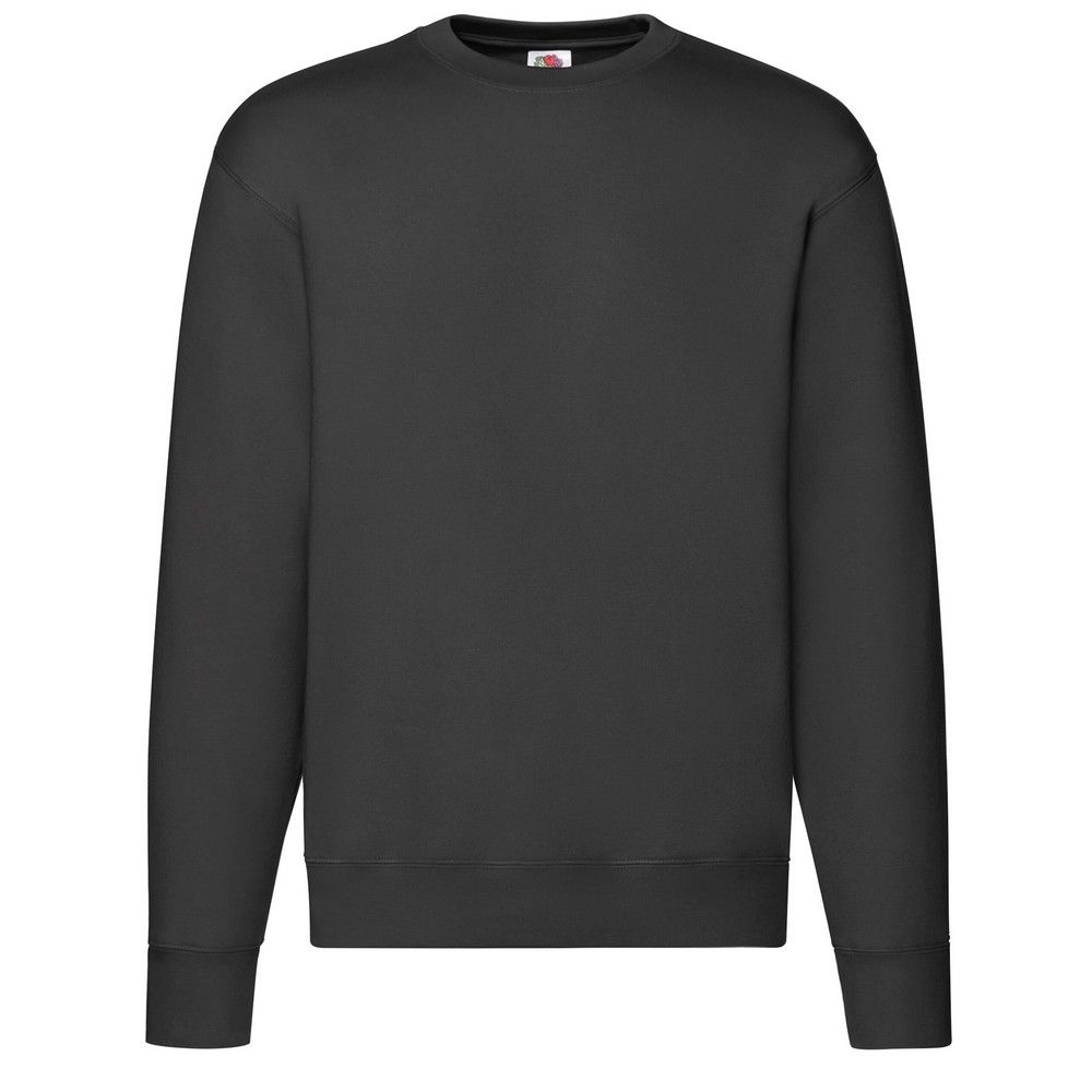 Fruit of the Loom Herren Premium Set-in Sweatshirt (Schwarz)