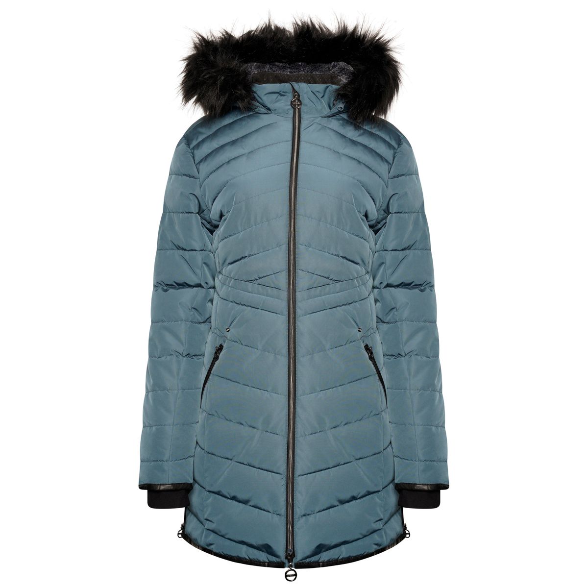 Dare 2B Womens/Ladies Striking III Long Length Padded Jacket (Orion Grey/Orion)
