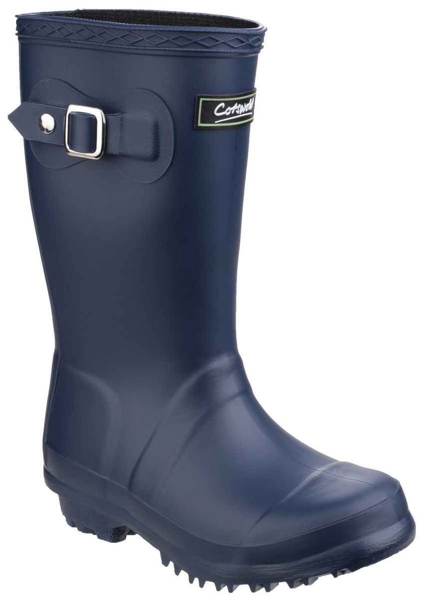 Hohe Gummistiefel mit Seitenschnalle