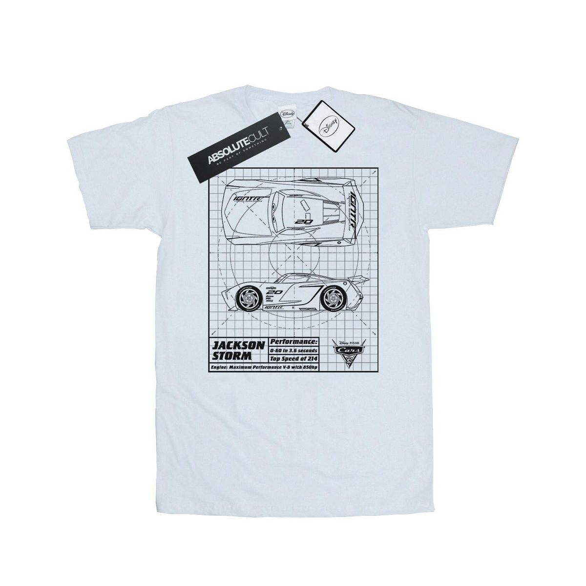 Cars Jackson Storm Blaupause T-Shirt