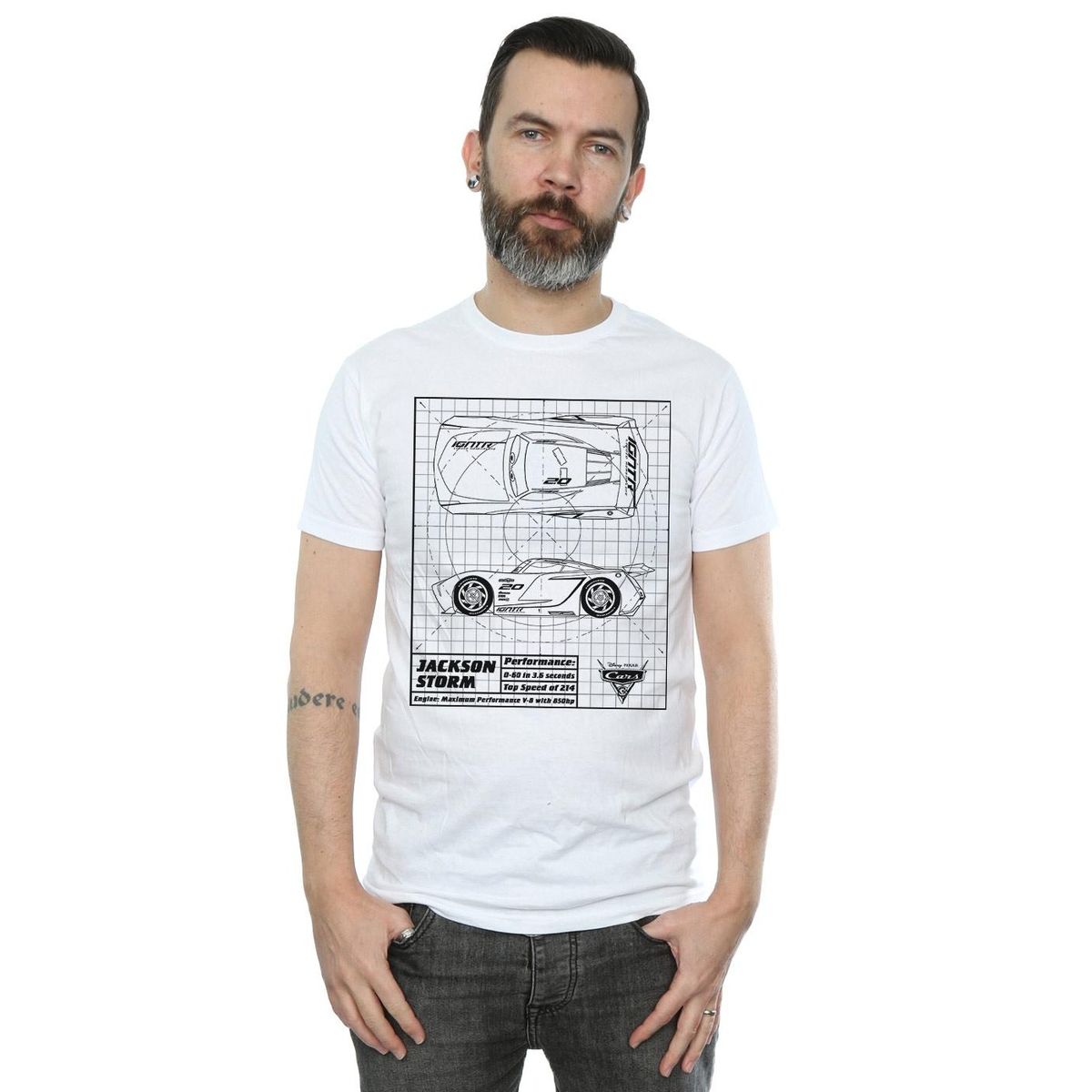 T-Shirt mit Jackson Storm Blaupause