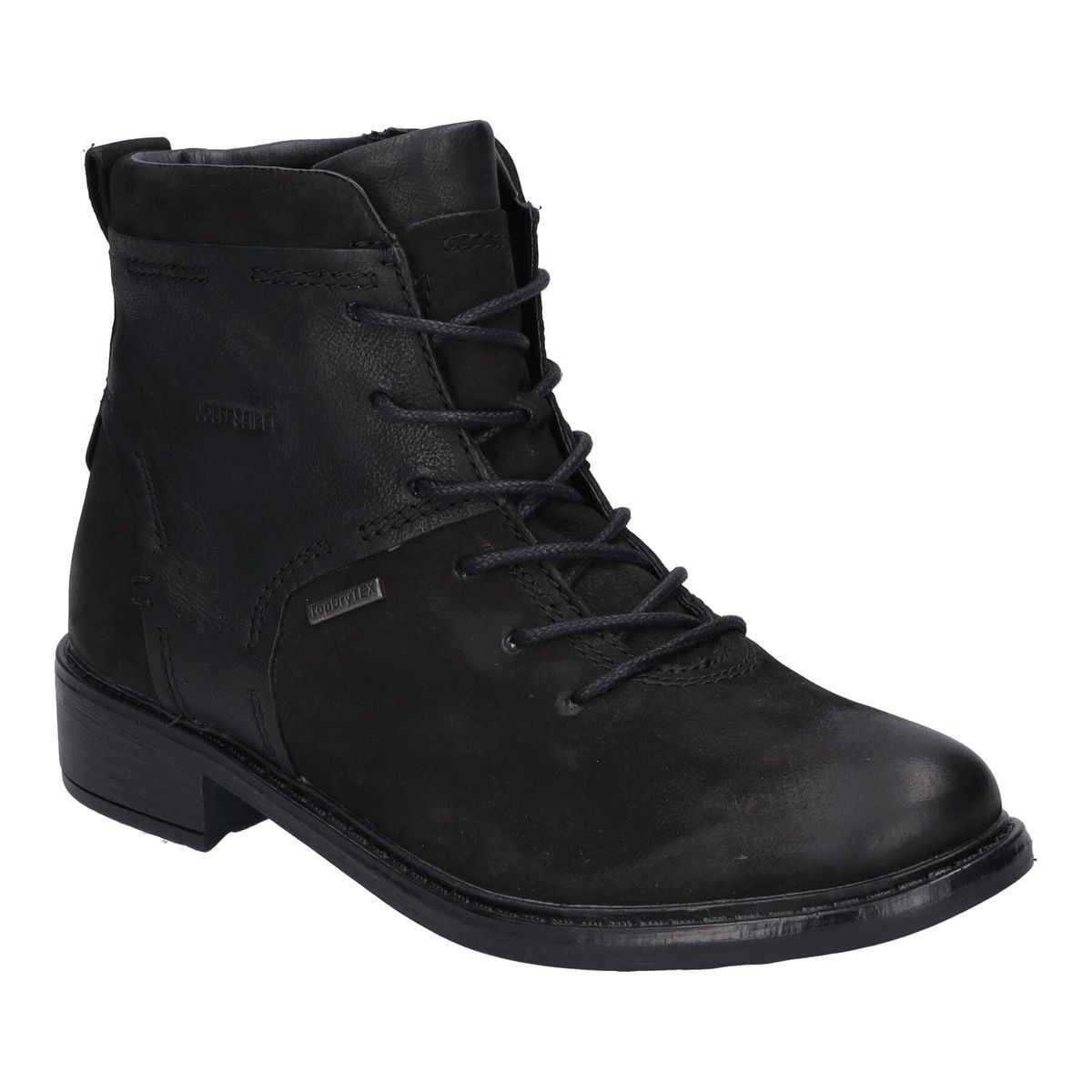 Klassische Leder Schnürstiefelette