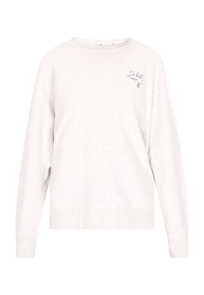 Locker geschnittenes Sweatshirt mit Rundhalsausschnitt