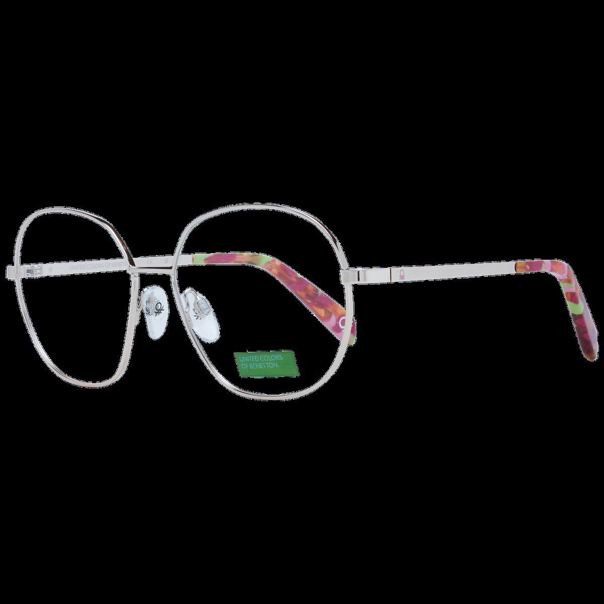 Runde Metallbrille mit bunten Bügeln