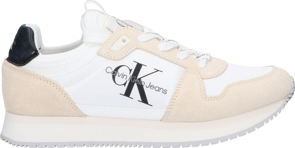 Weiße Schnür-Sneakers für Damen
