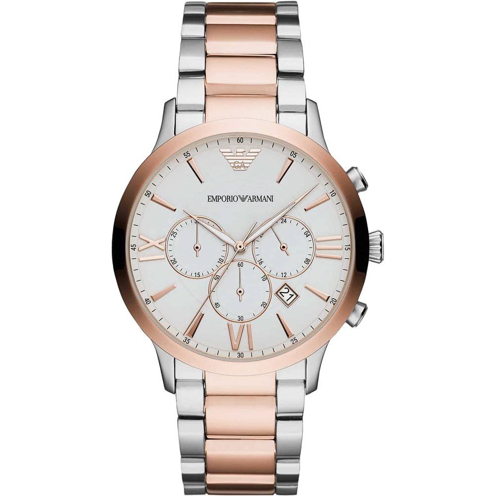 Elegante Zweifarbige Chronograph Uhr